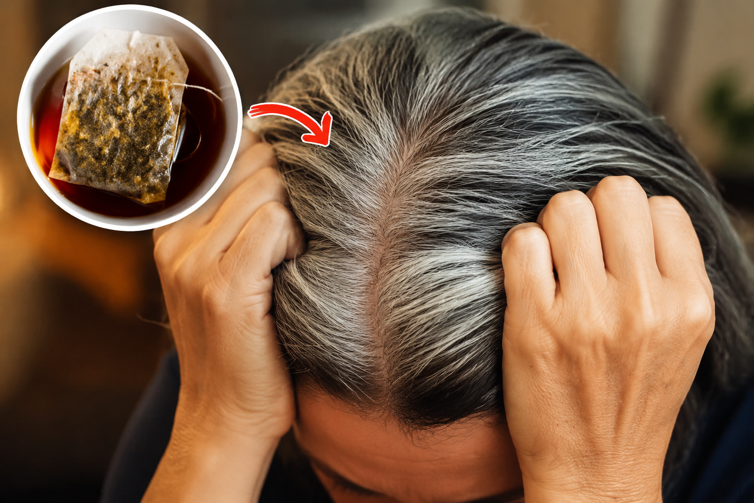 El secreto ingenioso para disimular las canas y lograr un tinte natural