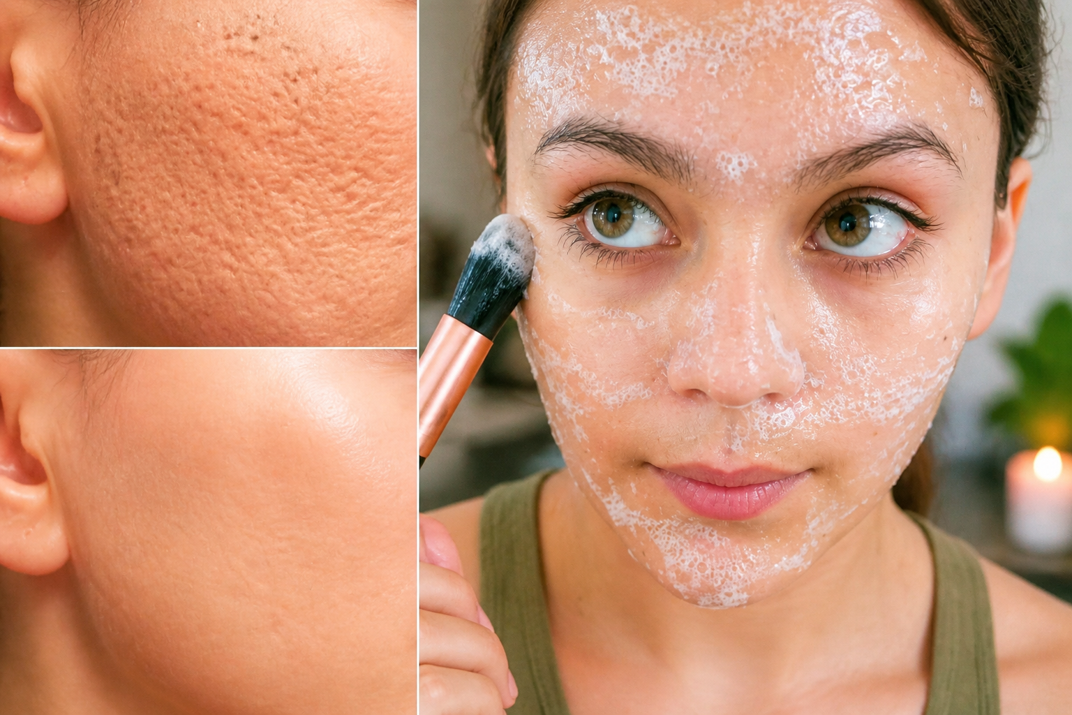 El secreto para limpiar profundamente el rostro y reducir los poros