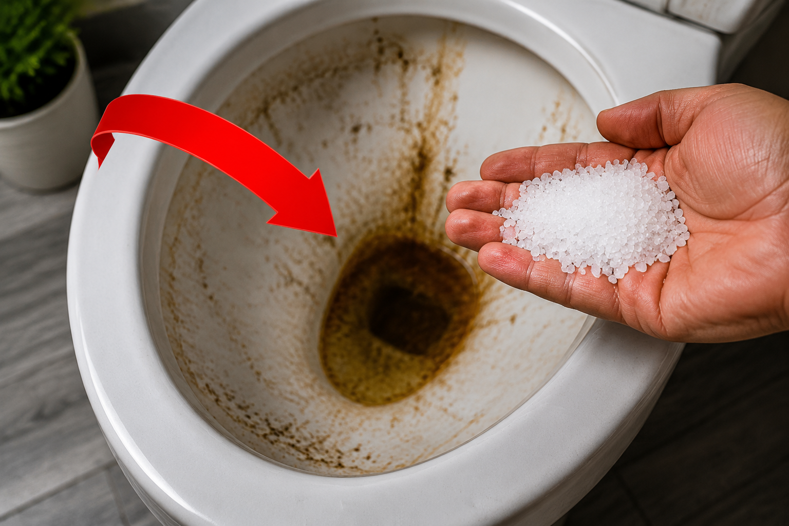 El secreto para un inodoro impecable: elimina para siempre la suciedad con solo sal