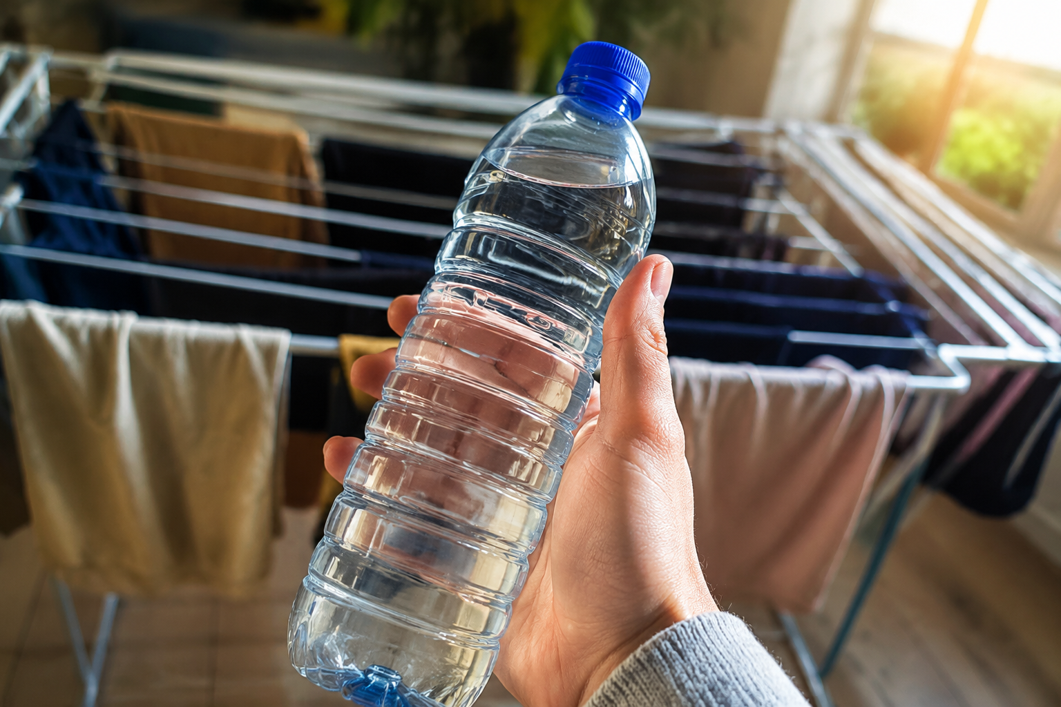 El truco de la botella de agua que reduce en un 50 % el tiempo de secado de la ropa en casa