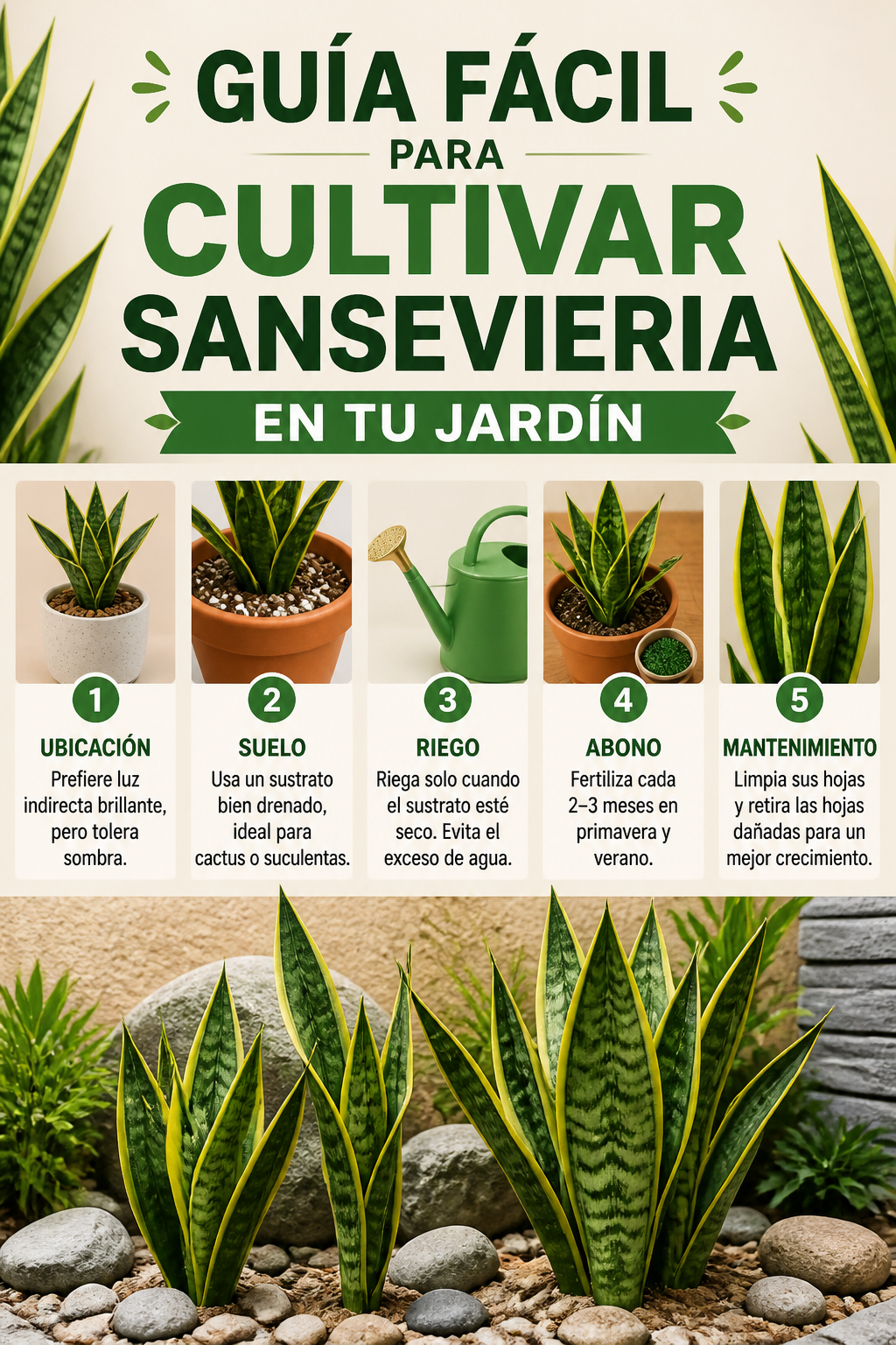 Guía fácil para cultivar sansevieria en tu jardín