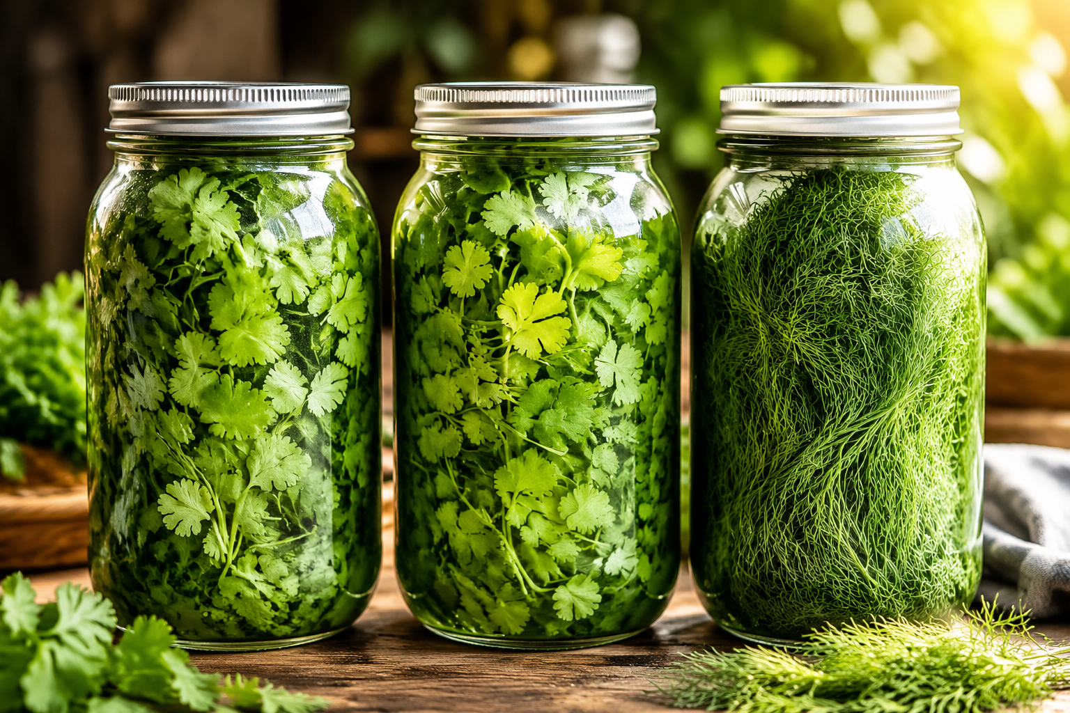 Los consejos efectivos de mi abuela para mantener el perejil y el cilantro frescos por más tiempo