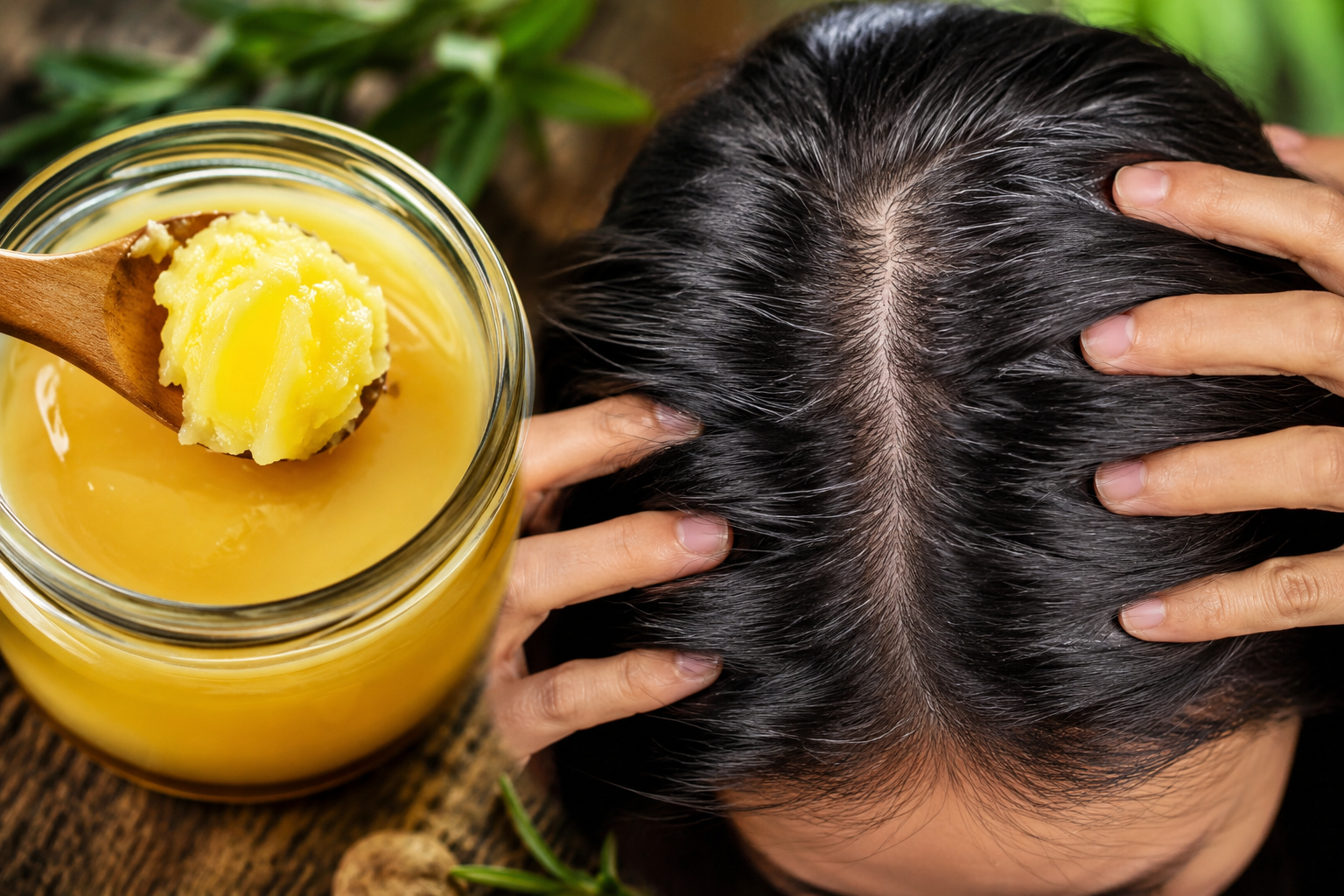 Manteca clarificada, el secreto de las mujeres indias para disimular las canas