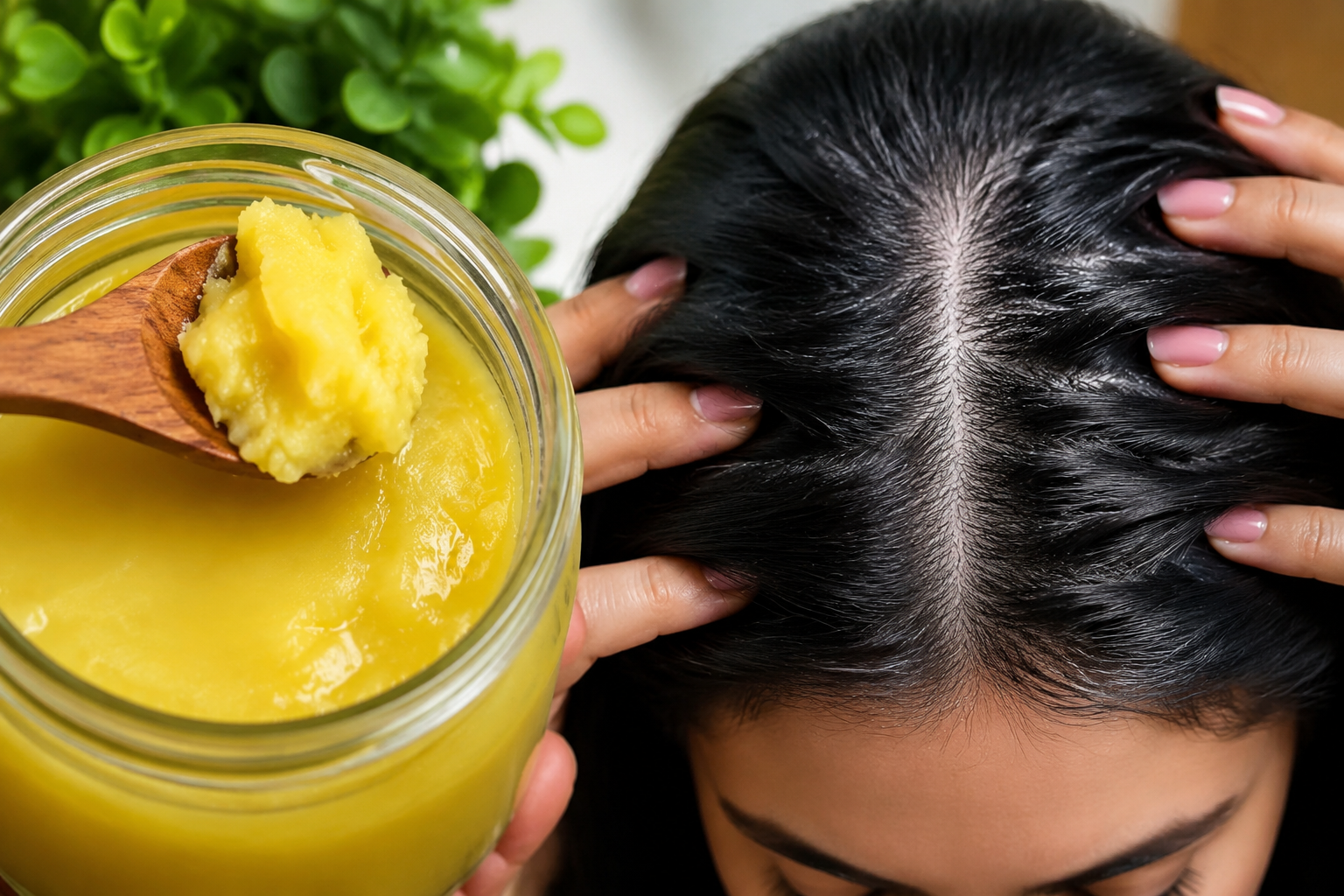 Manteca clarificada, el secreto de las mujeres indias para disimular las canas