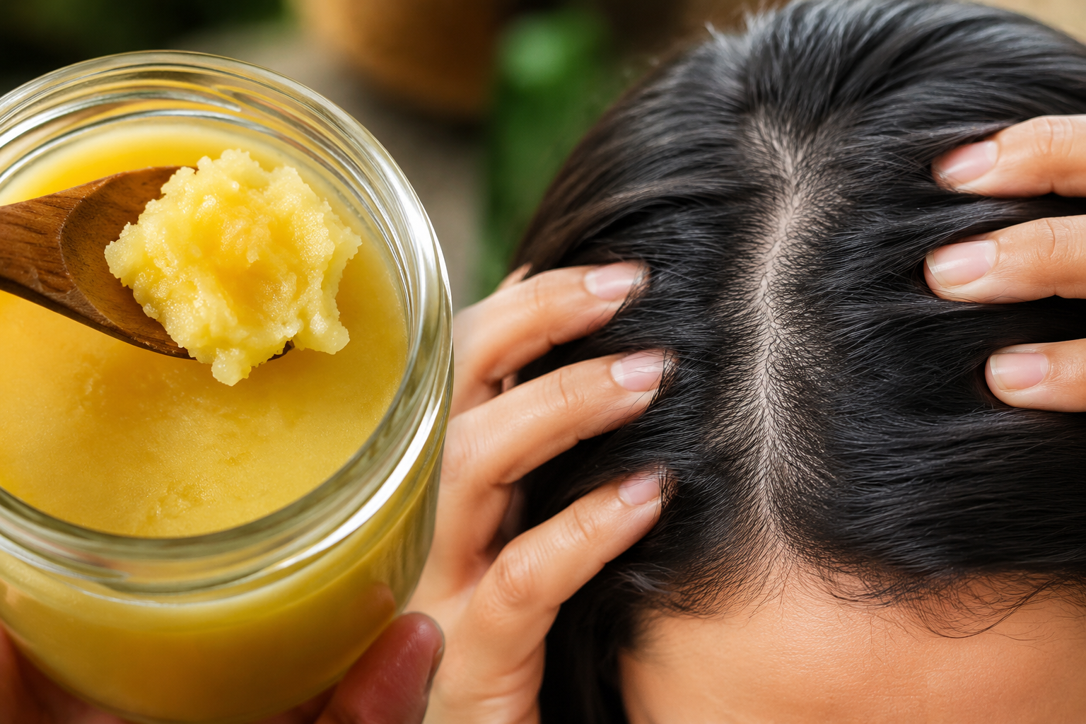 Manteca clarificada, el secreto de las mujeres indias para disimular las canas