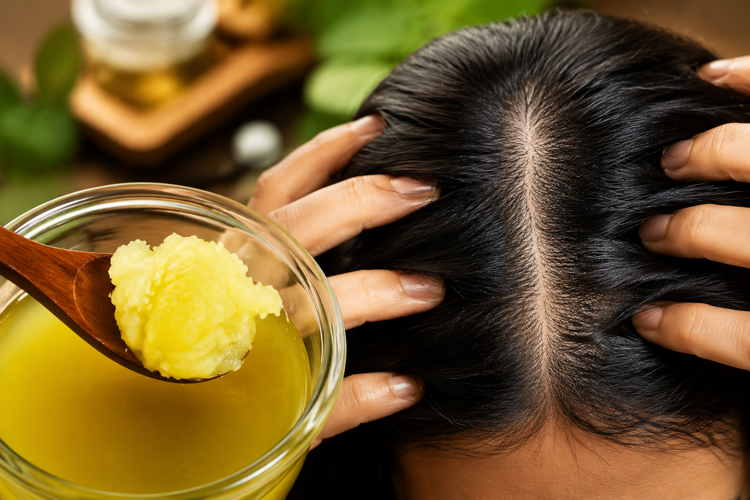 Mantequilla clarificada, el secreto de las mujeres indias para disimular las canas