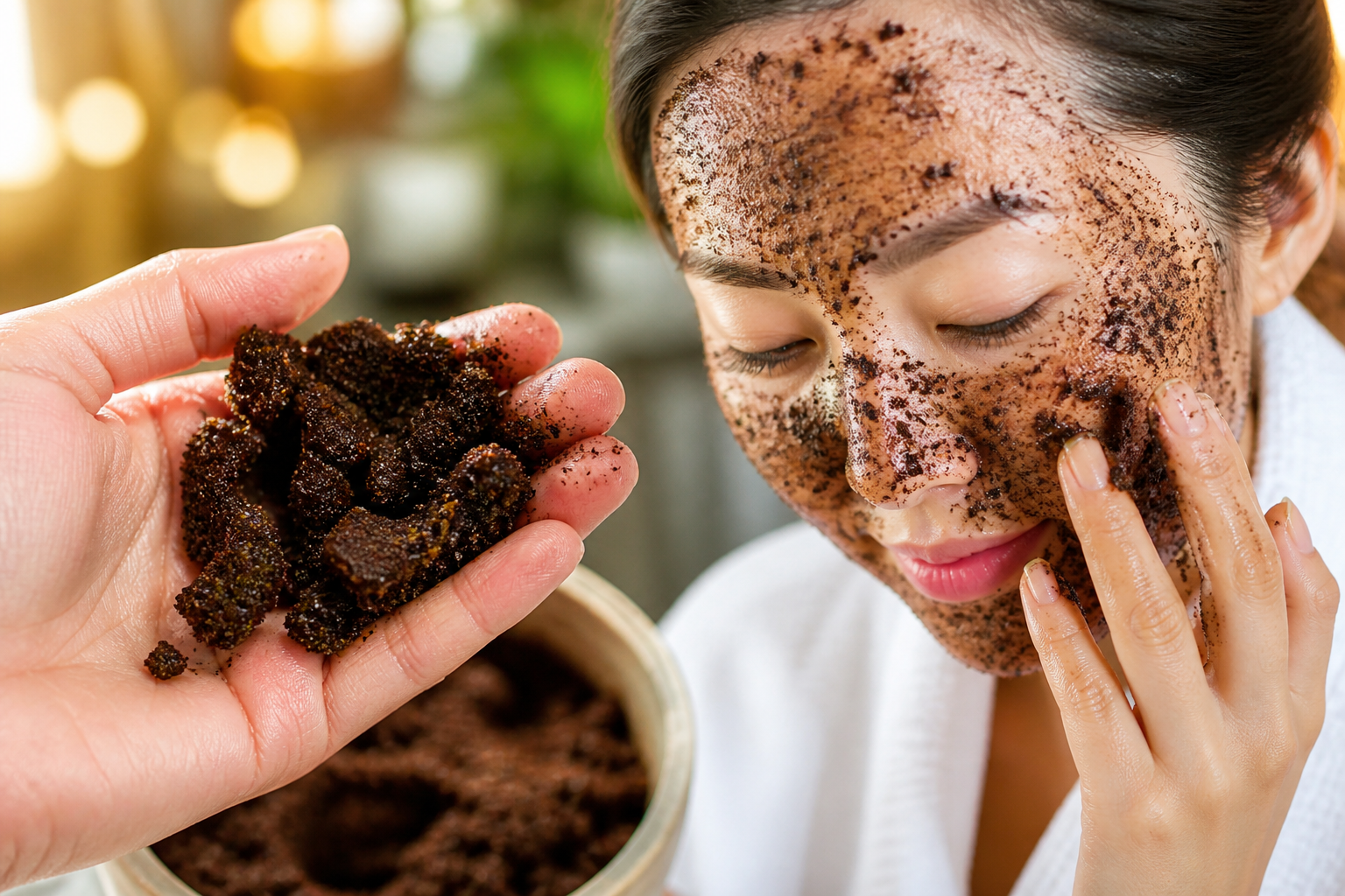Mascarilla de café para iluminar el rostro y lucir una piel libre de imperfecciones y arrugas