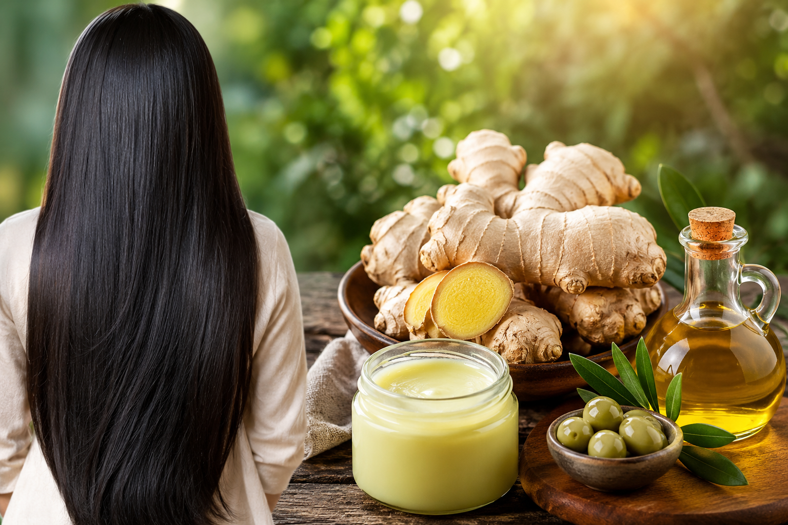 Mascarilla de jengibre para evitar la caída del cabello y promover su crecimiento