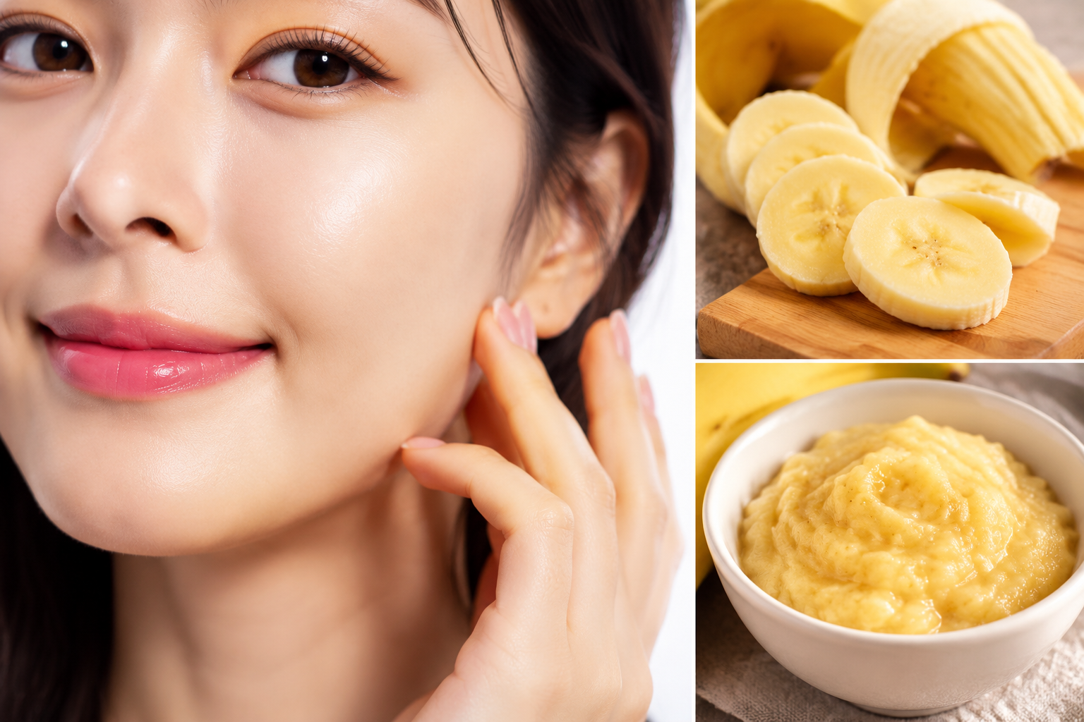 Mascarilla facial de plátano para suavizar arrugas y evitar el BOTOX