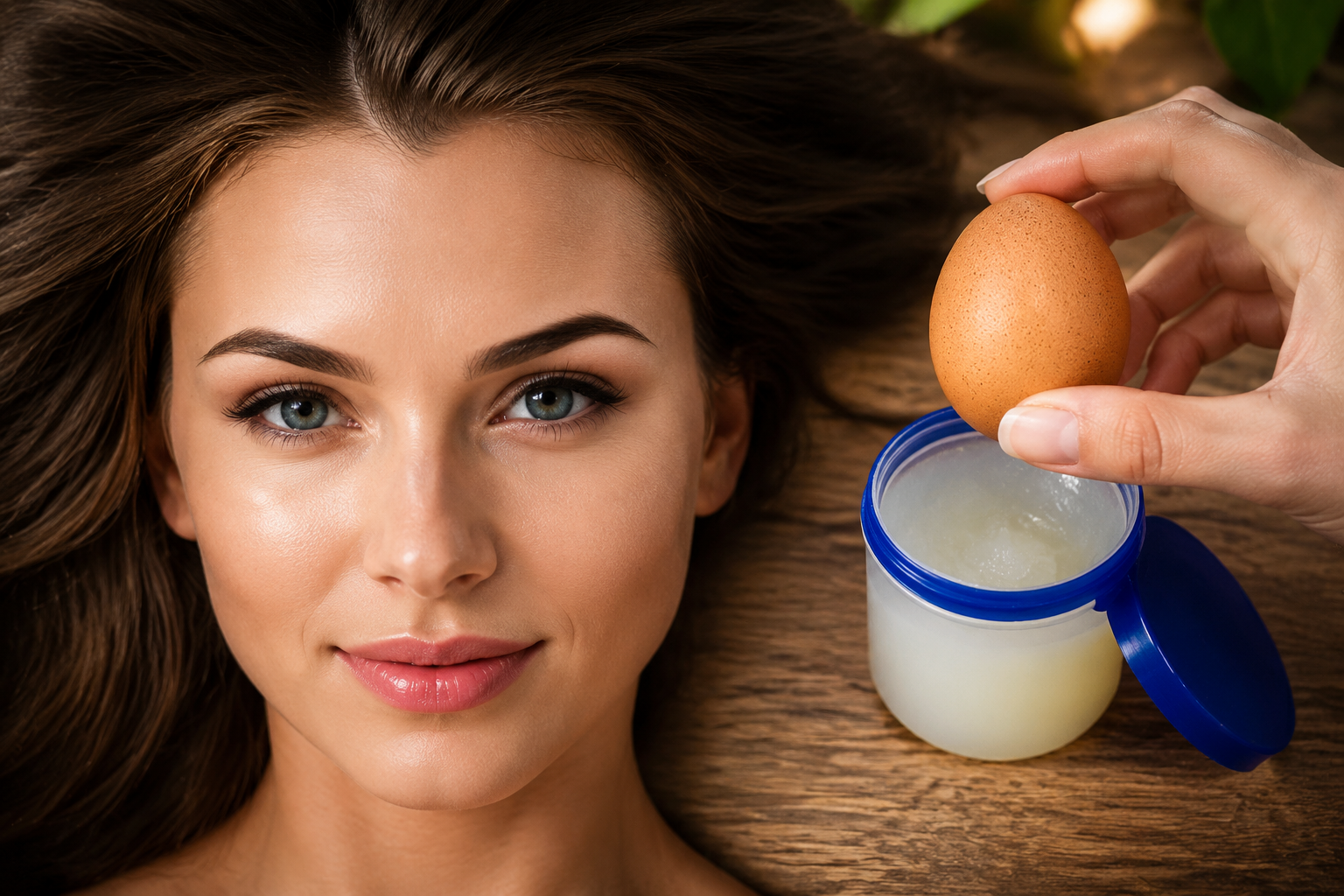 Mascarilla facial de vaselina y clara de huevo para todo tipo de piel