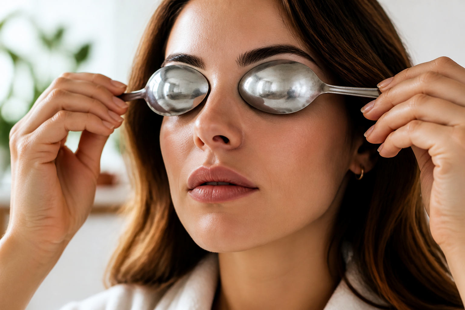 Ojeras: el truco de la cuchara para eliminarlas de forma natural