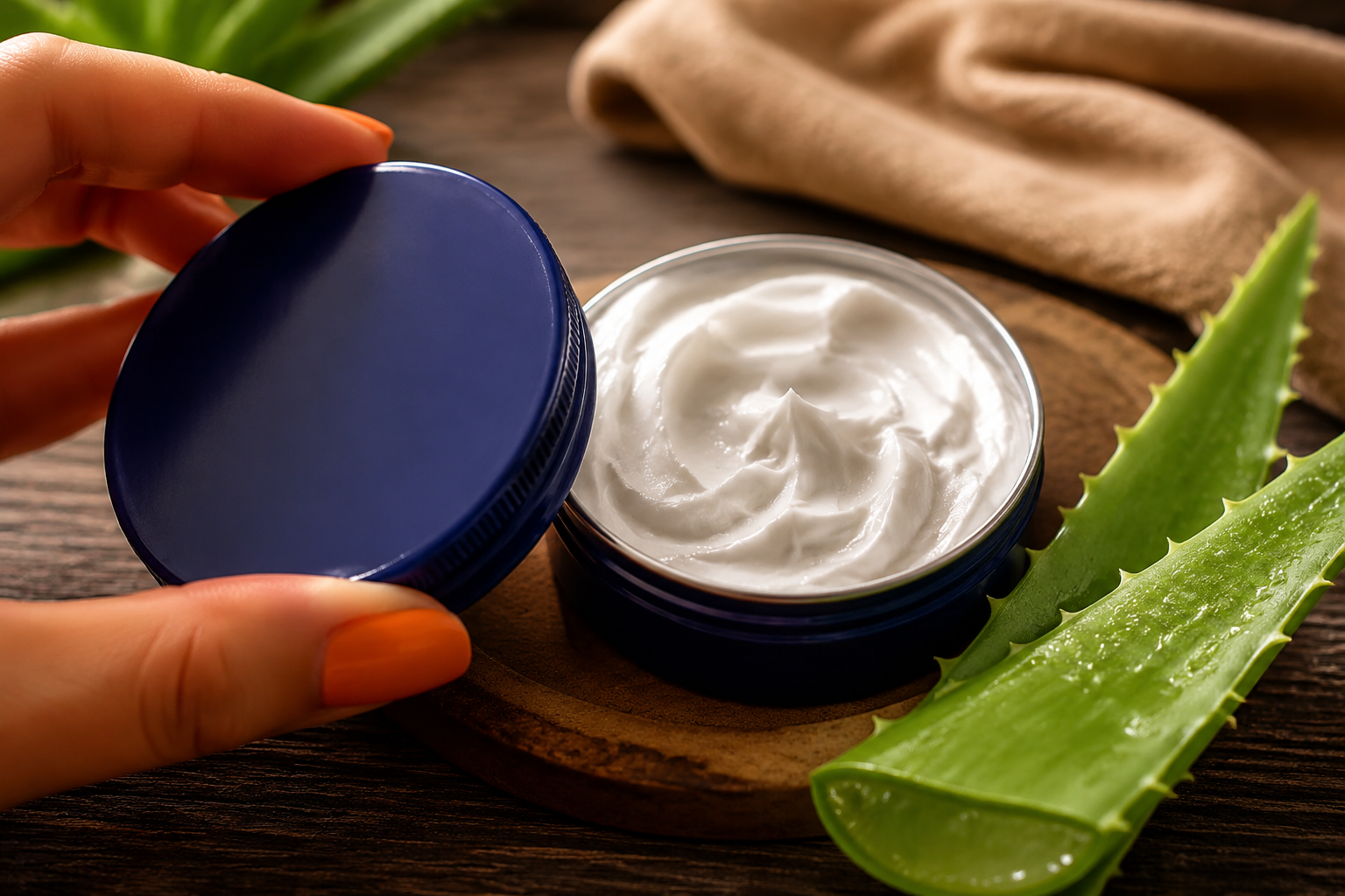 Receta: Crema de Aloe Vera y Nivea para eliminar arrugas y líneas de expresión
