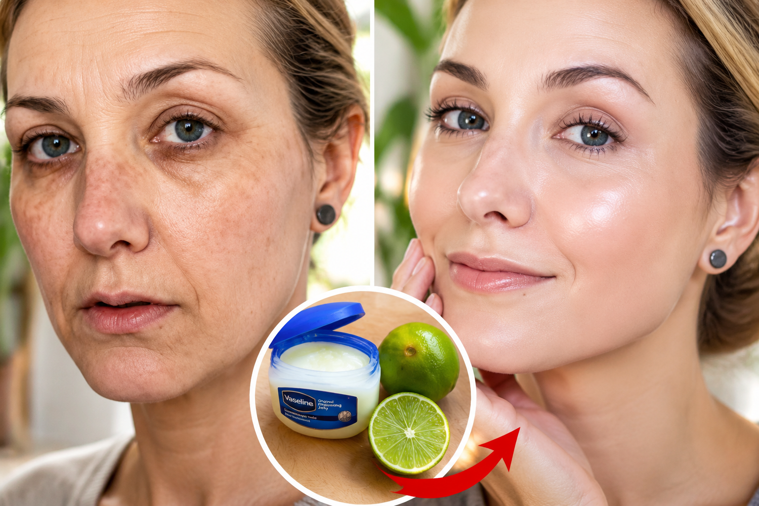 Una fórmula con limón y vaselina para eliminar arrugas, piel seca y lograr un rostro radiante