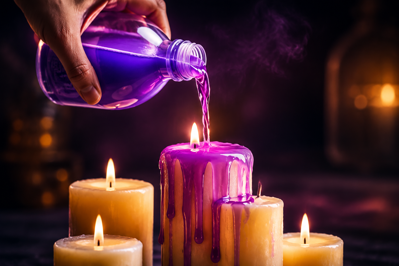 Verter suavizante sobre las velas: el truco aromático que debes probar