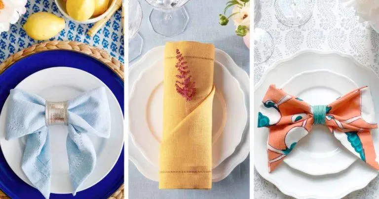 20 ideas creativas para doblar servilletas