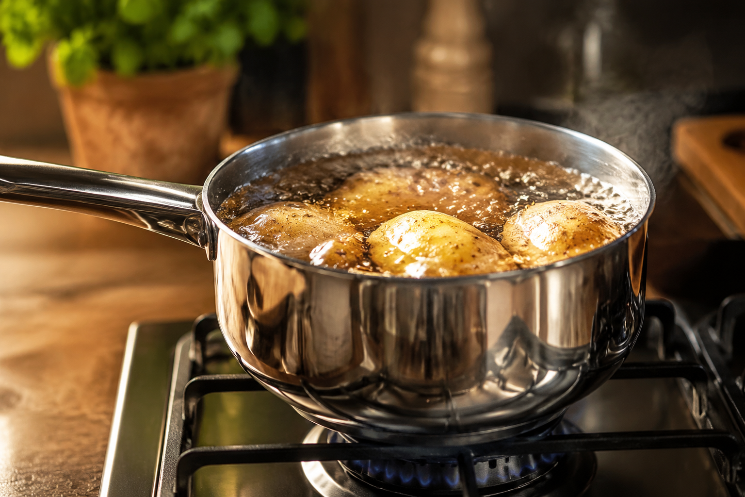 ¡Genial! Con este truco, tus patatas se cocinarán al doble de rapidez.