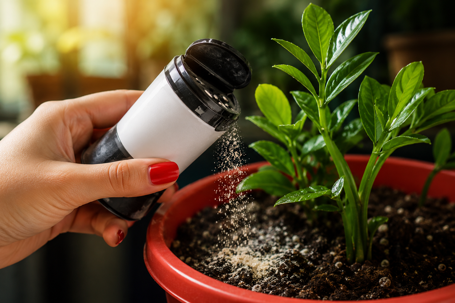 ¿Qué ocurre al espolvorear pimienta negra sobre las plantas?