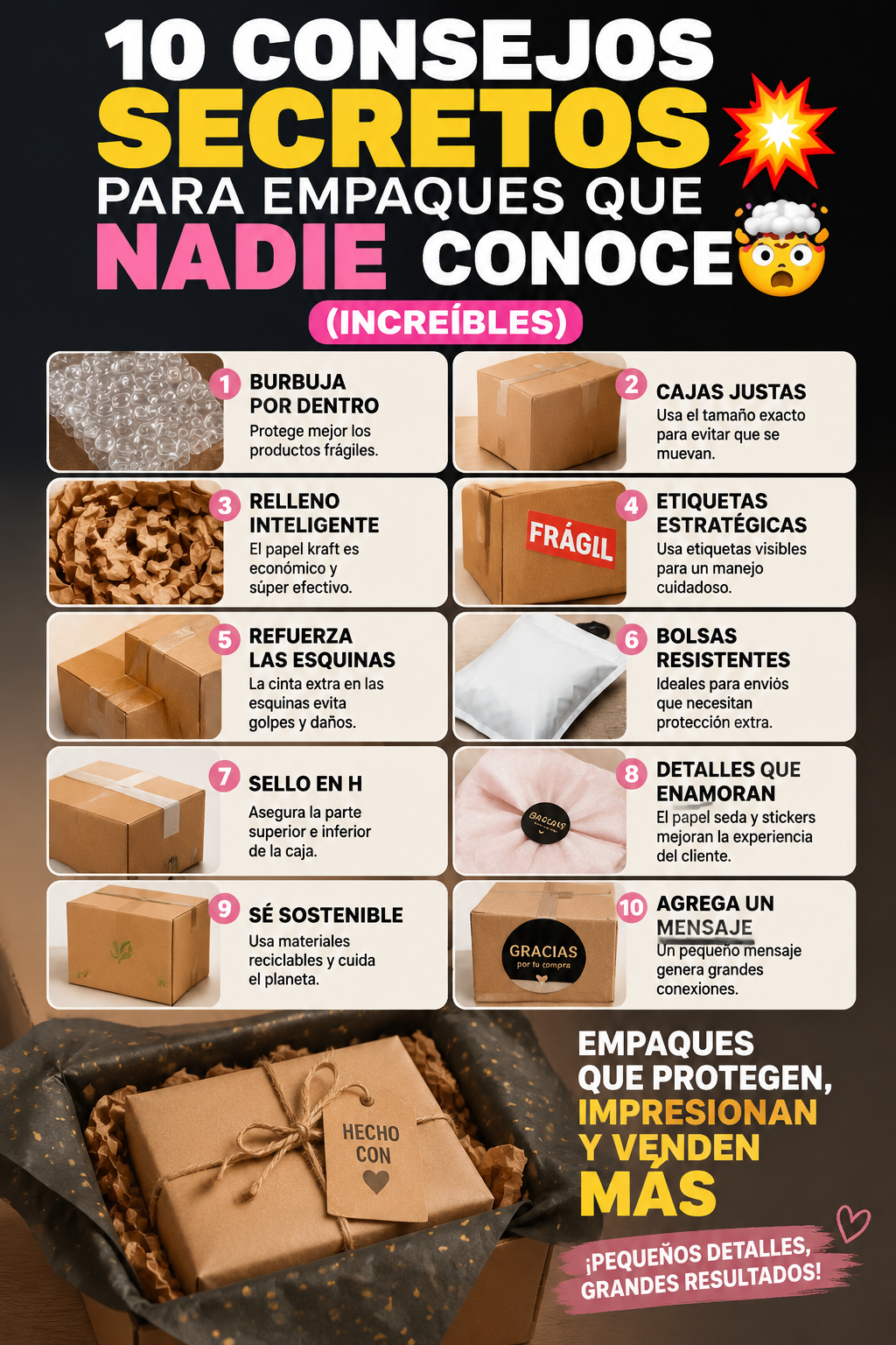 10 consejos secretos para empaques que NADIE conoce 💥 (increíbles) 🤯