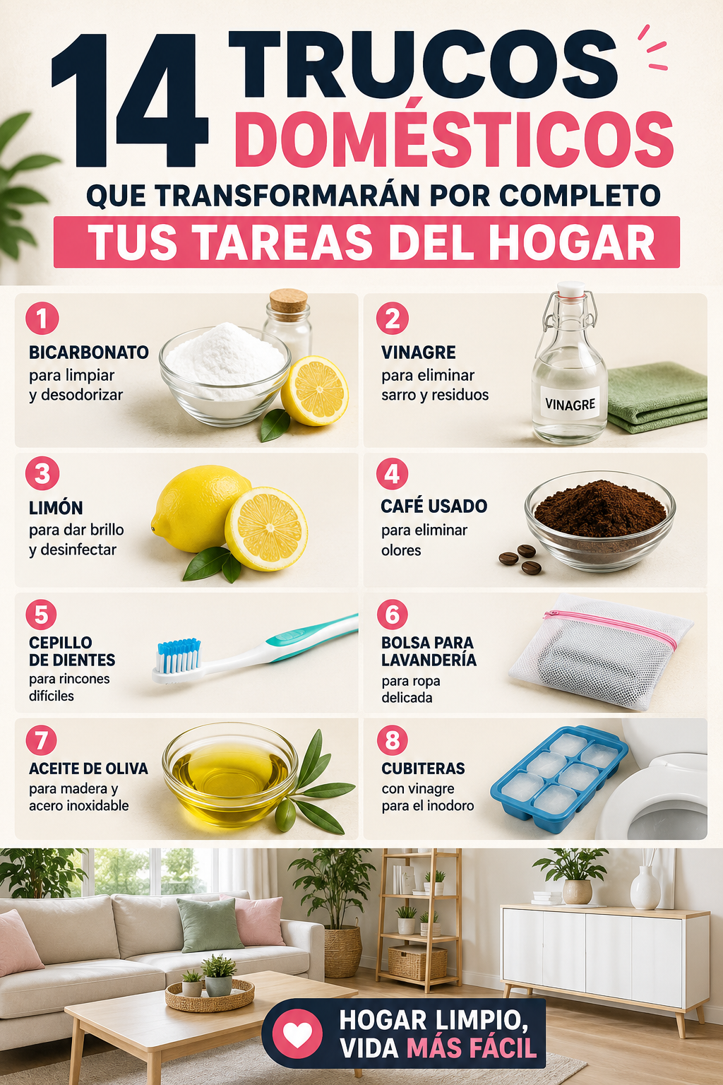 14 trucos domésticos que transformarán por completo tus tareas del hogar