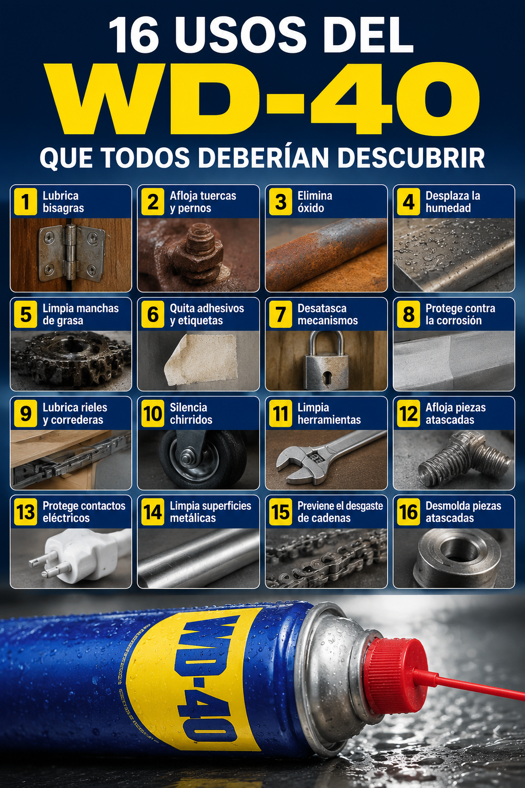 16 usos del WD-40 que todos deberían descubrir