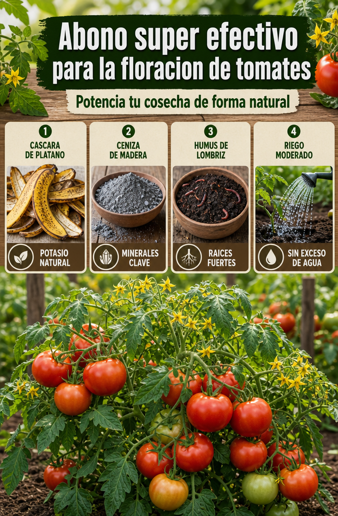 Abono súper efectivo para la floración de tomates: Potencia tu cosecha de forma natural