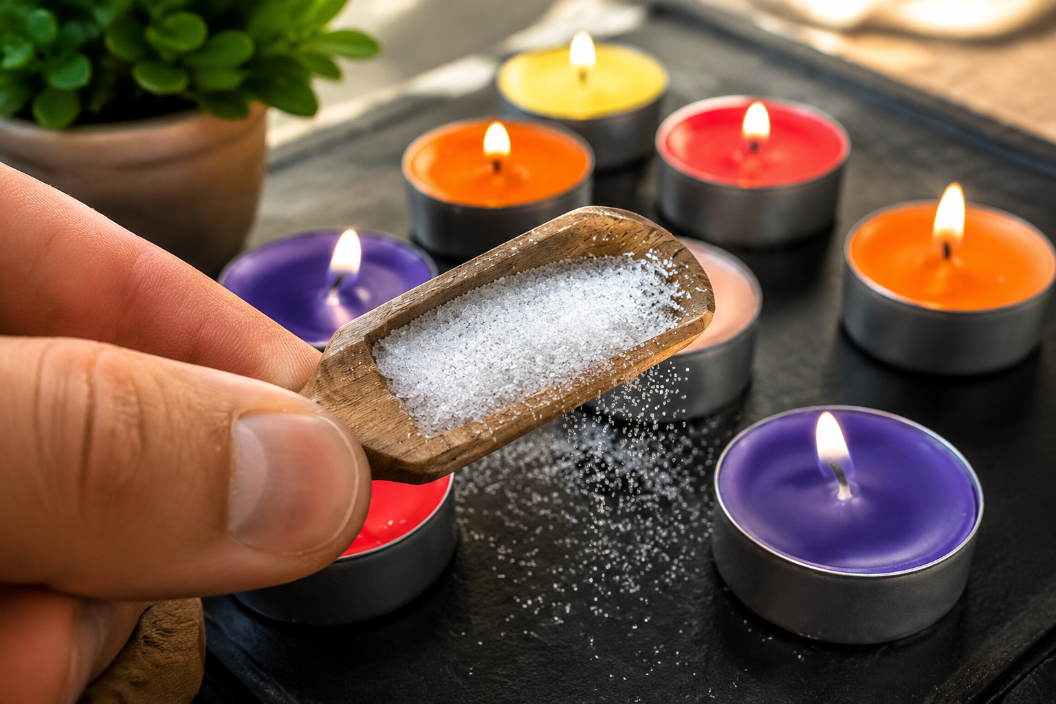 Agrega sal a tus velas y descubre lo que sucede