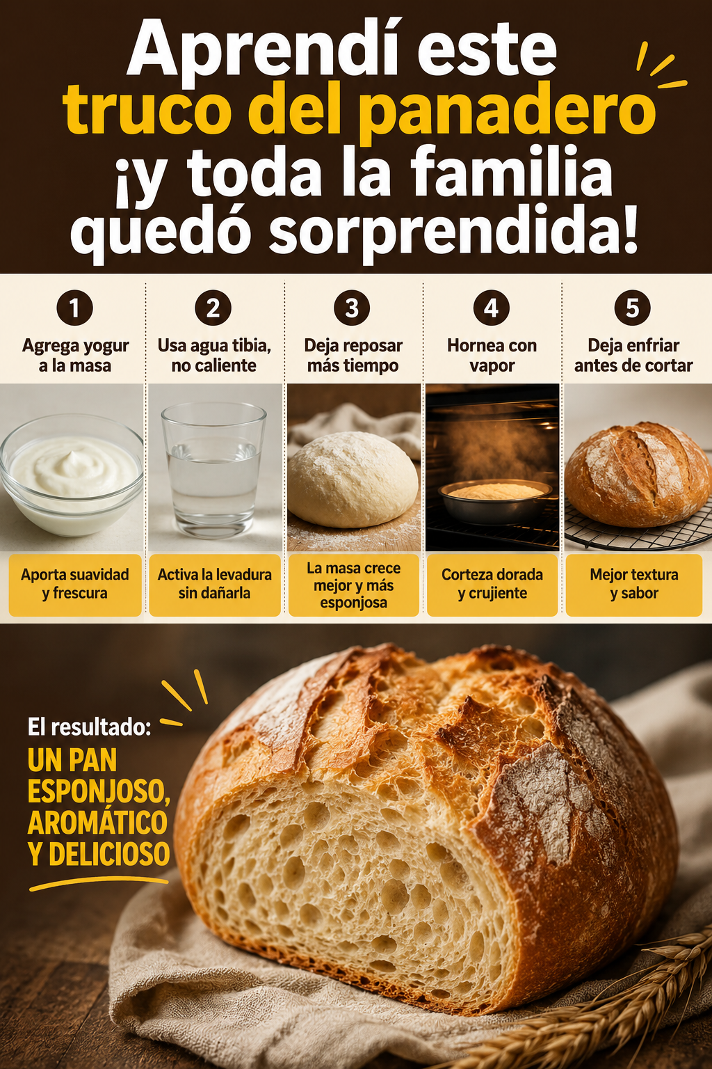 Aprendí este truco del panadero ¡y toda la familia quedó sorprendida!