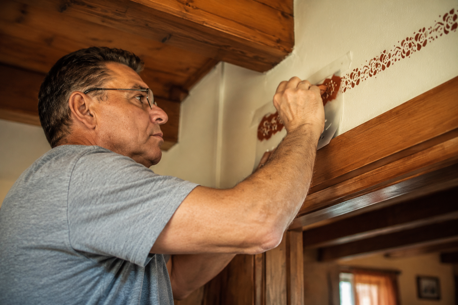 Cómo crear una plantilla casera para decorar la pared de forma original
