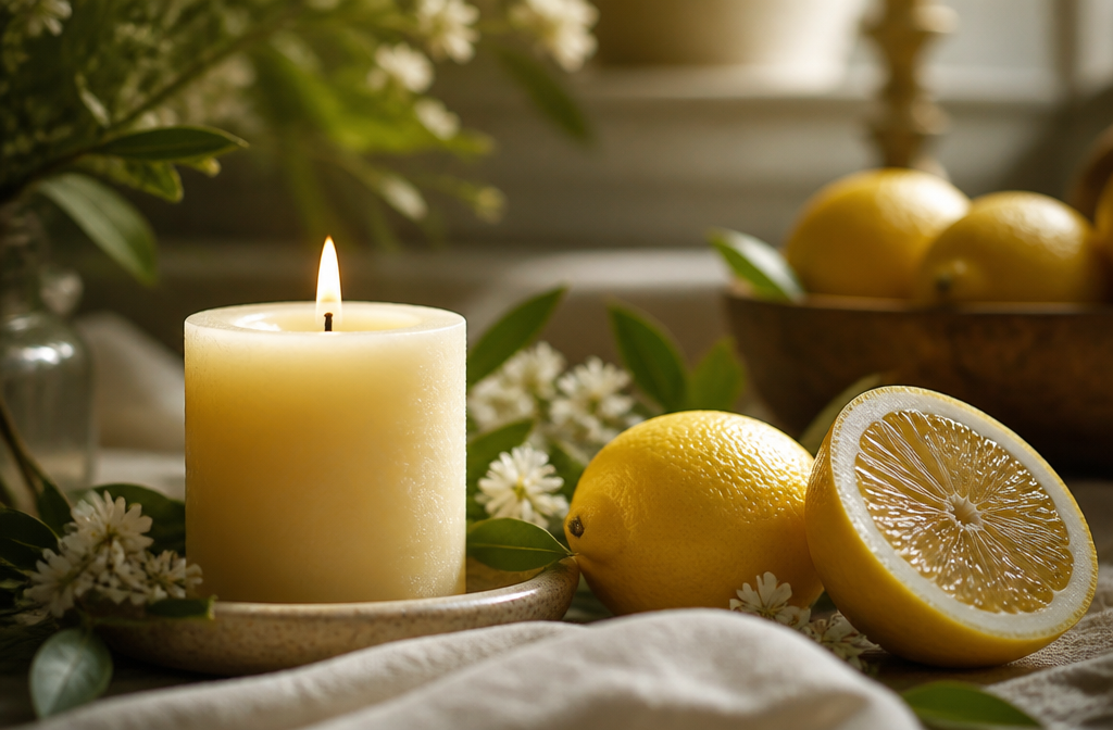 Cómo crear velas aromáticas caseras de limón