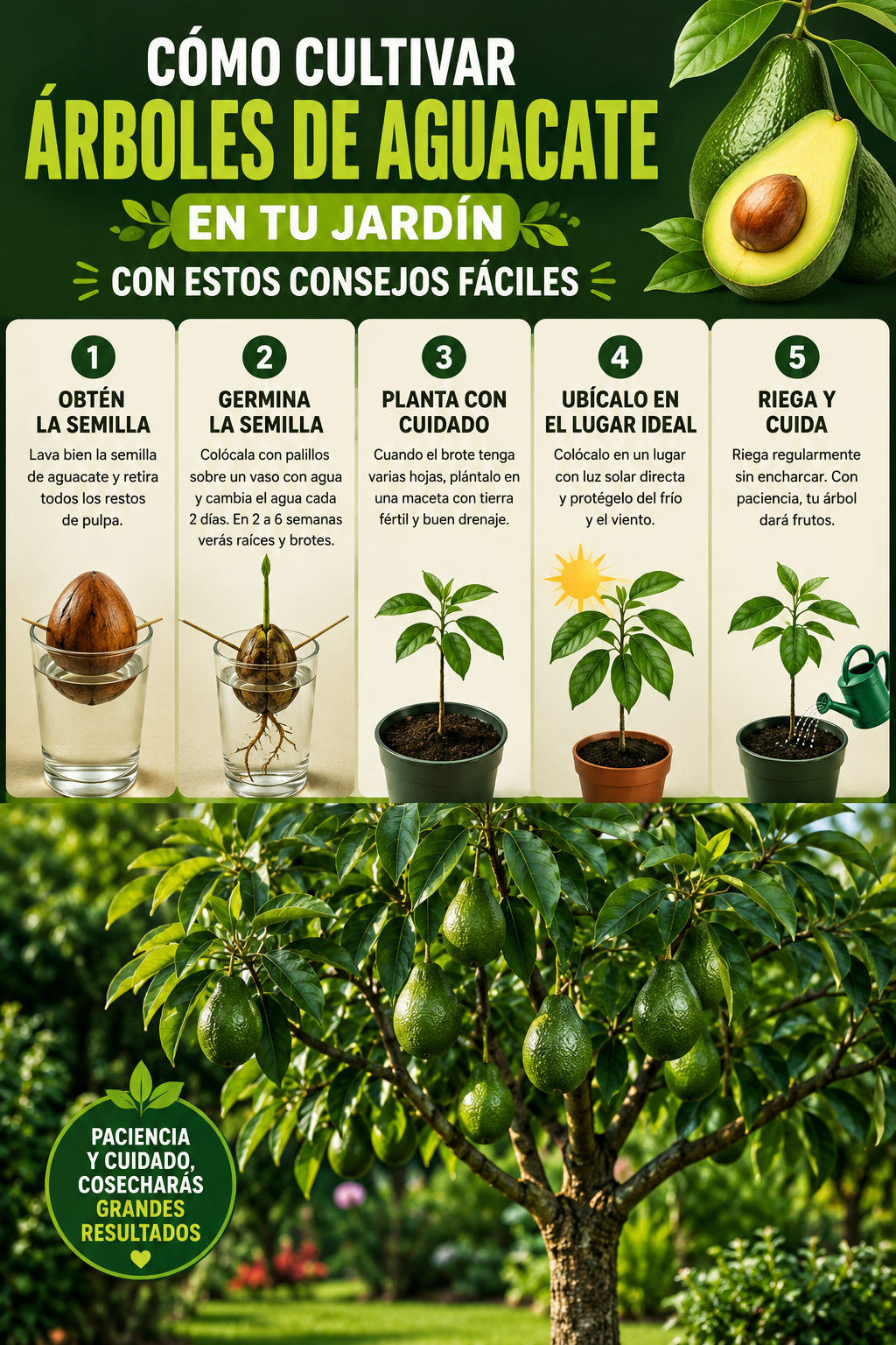 Cómo cultivar árboles de aguacate en tu jardín con estos consejos fáciles