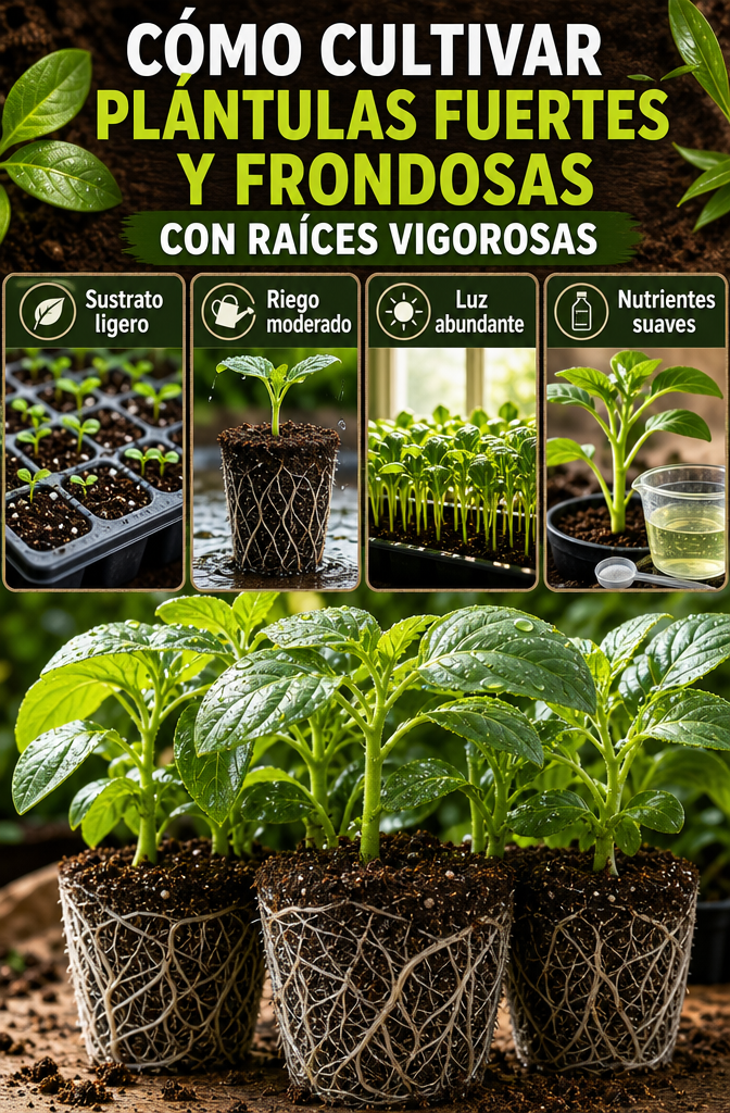 Cómo cultivar plántulas fuertes y frondosas con un sistema radicular vigoroso