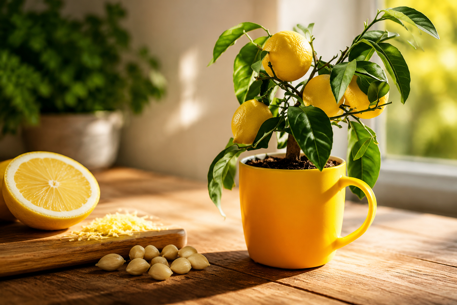 Cómo cultivar un limón en una taza para perfumar toda la casa