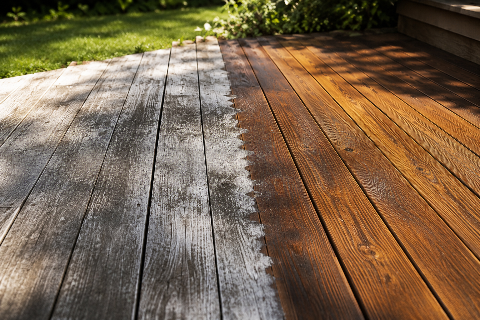 Cómo limpiar a fondo una terraza de madera de forma efectiva