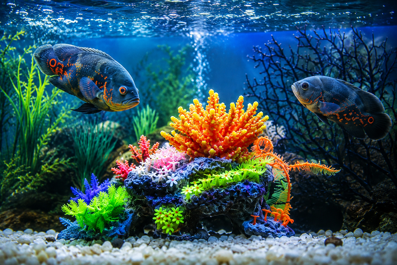Cómo limpiar los cristales del acuario y blanquear las piedras