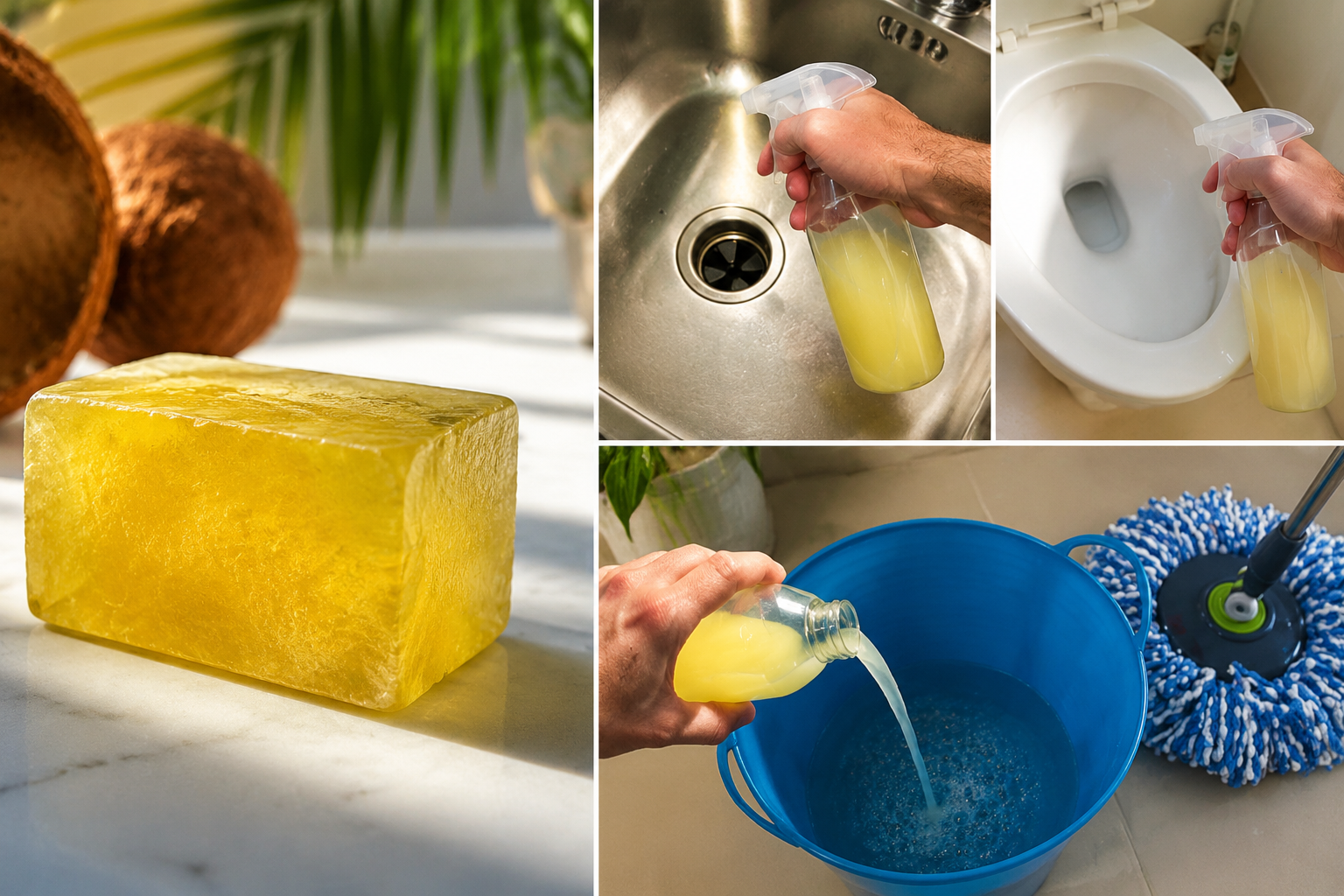 Cómo limpiar toda la casa con el jabón amarillo de la abuela