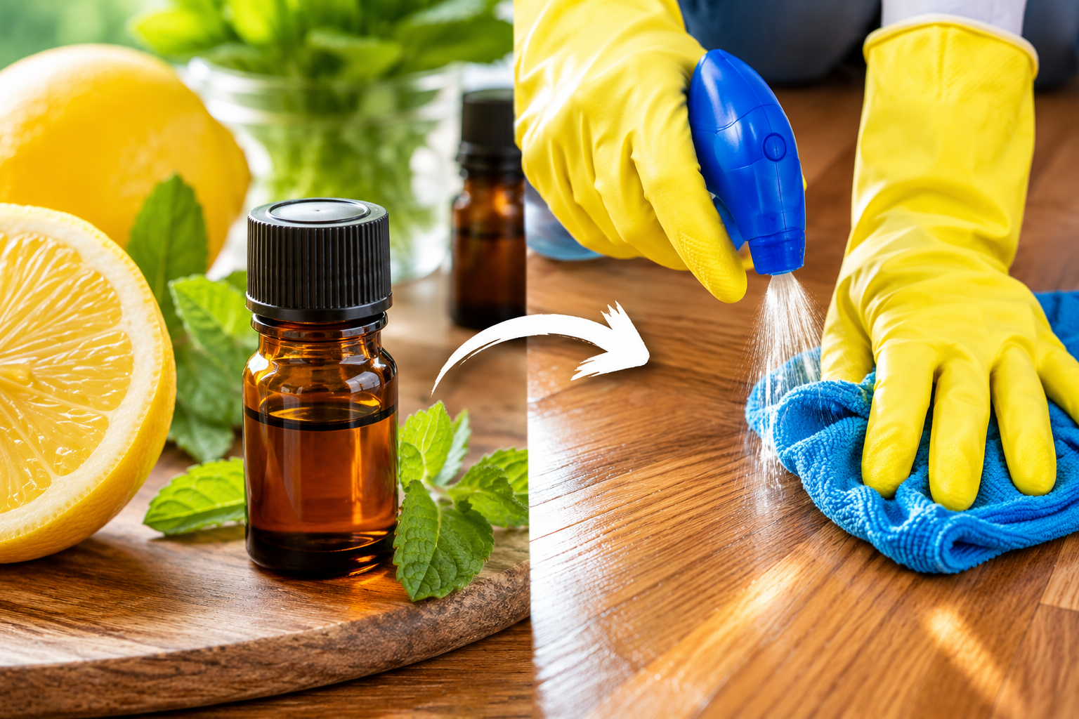 Cómo limpiar y aromatizar el hogar con aceites esenciales
