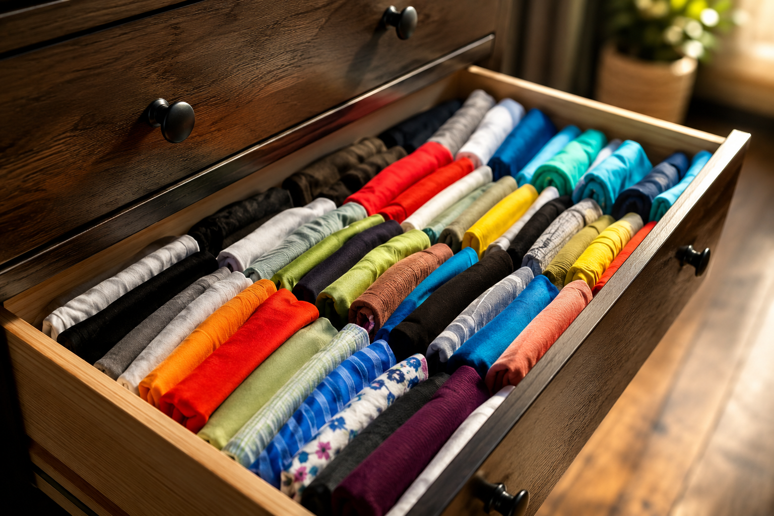 Cómo organizar los armarios y doblar la ropa en minutos con el método Konmari