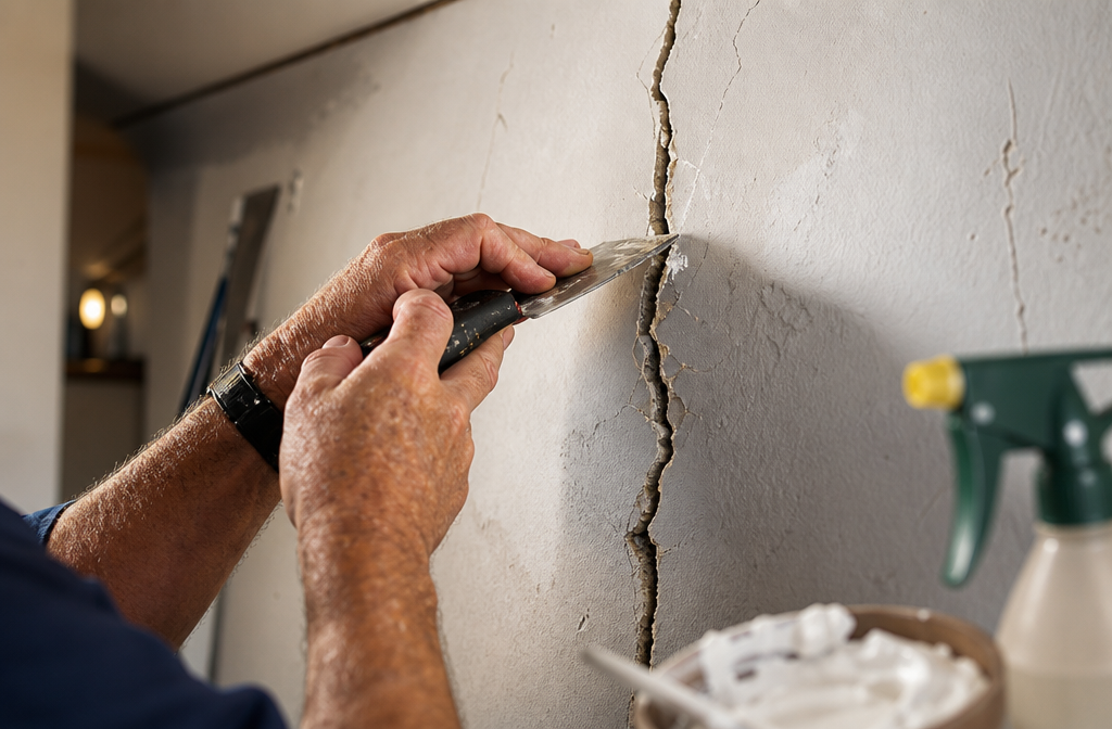 Cómo reparar grietas y fisuras en las paredes