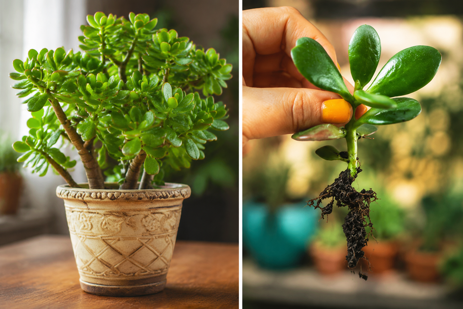 Cómo reproducir un árbol de jade a partir de una hoja