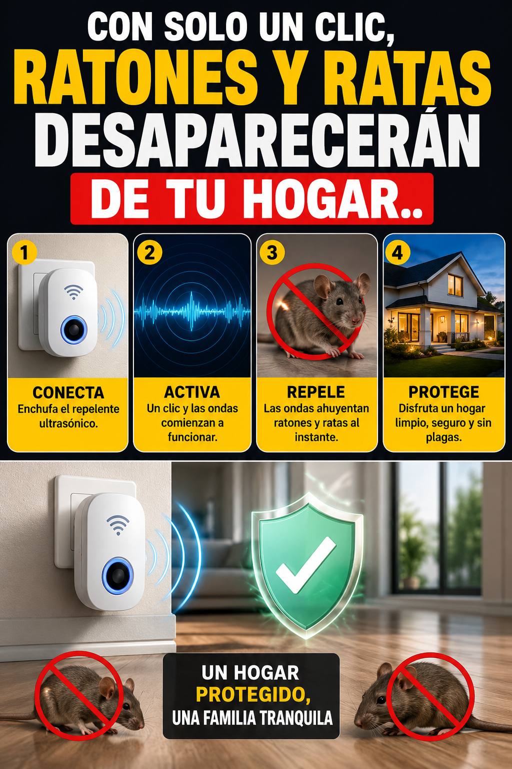 Con solo un clic, ratones y ratas desaparecerán de tu hogar.