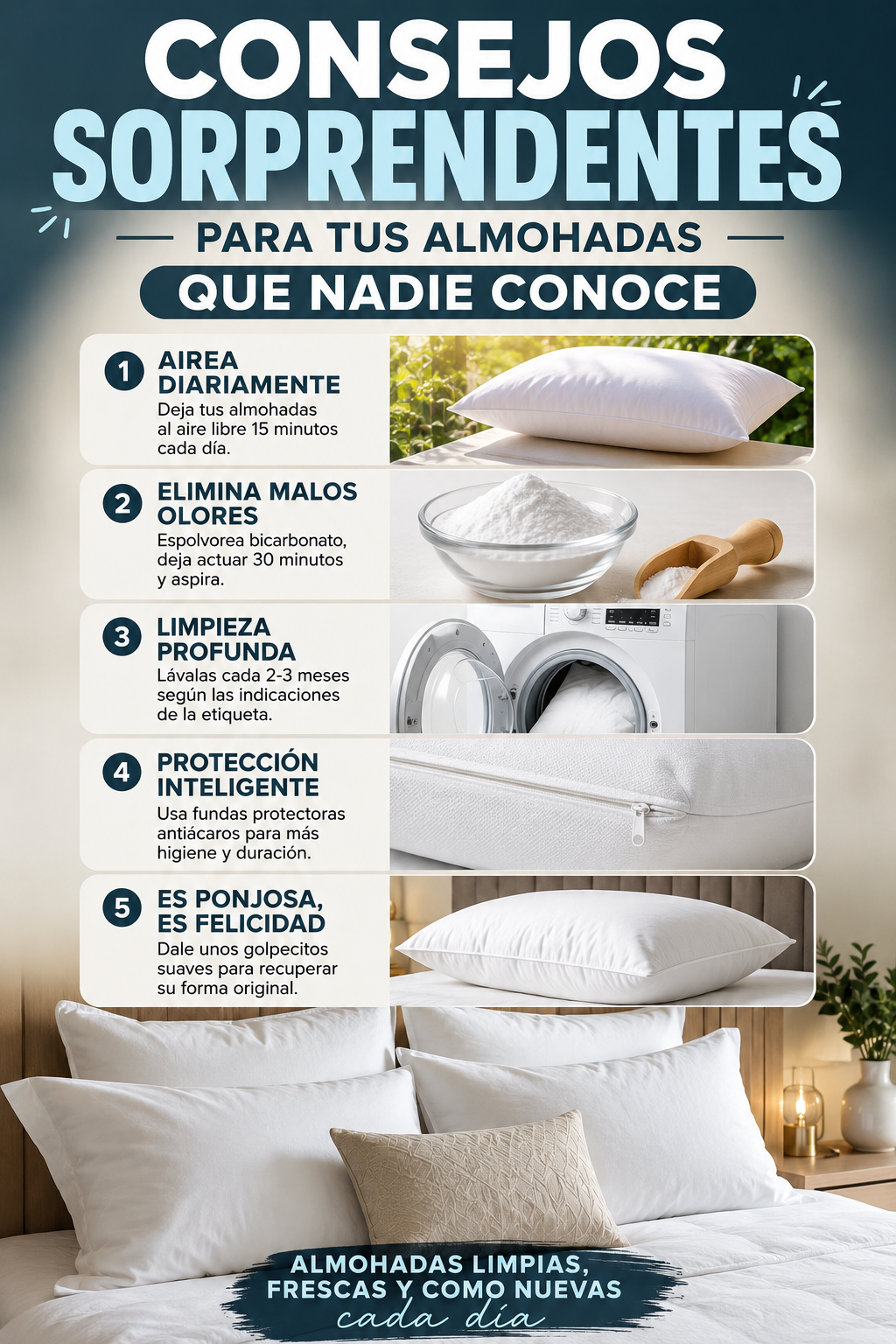 Consejos sorprendentes para tus almohadas que nadie conoce