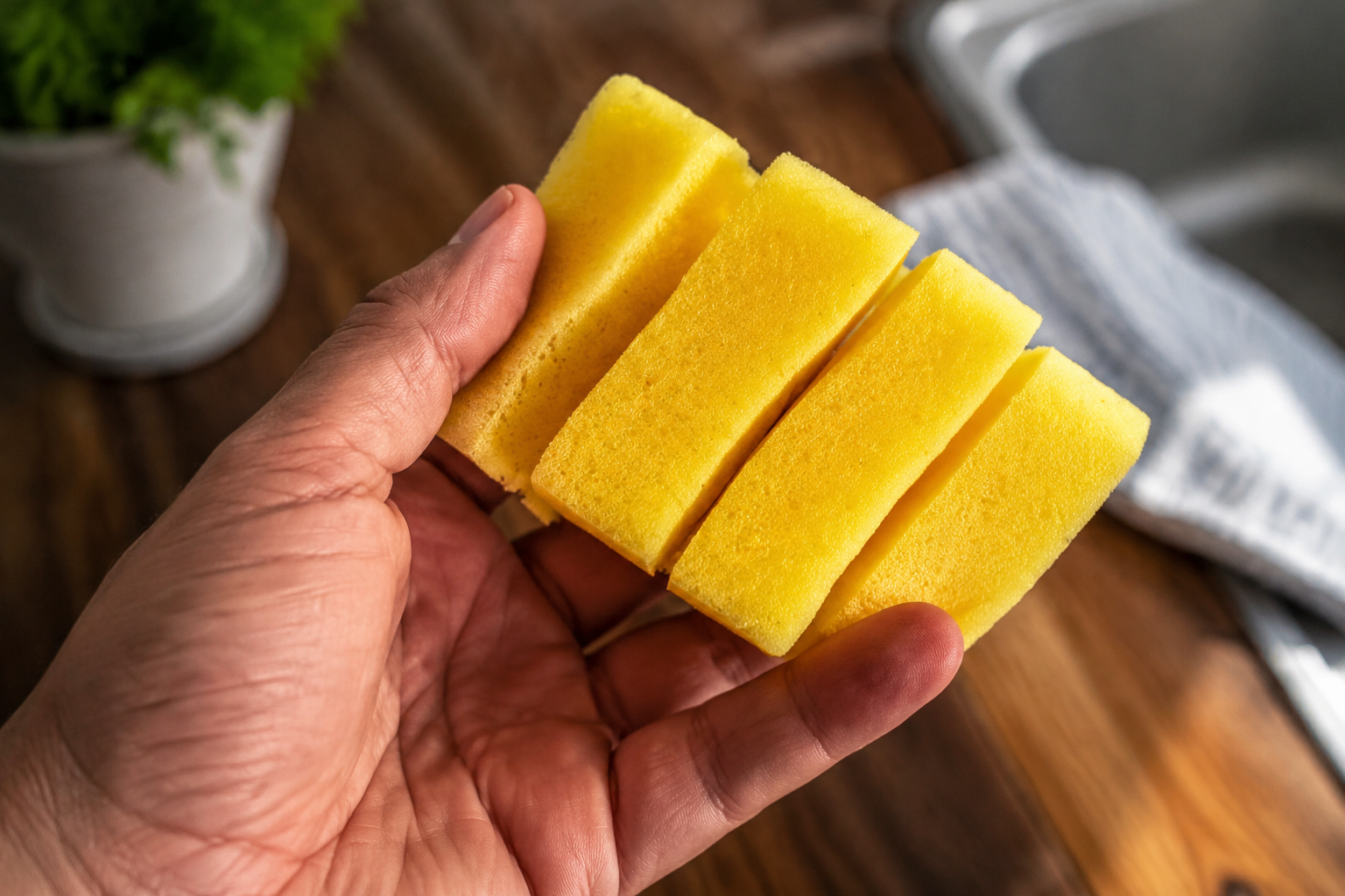 Corta tu esponja: el truco práctico para una limpieza más rápida y higiénica