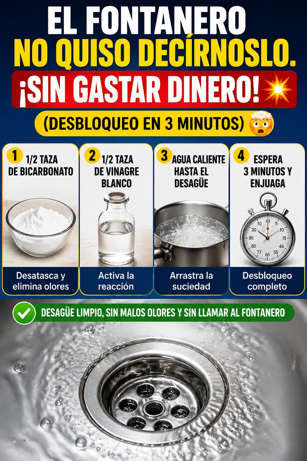 El fontanero no quiso decírnoslo. ¡Sin gastar dinero! 💥(desbloqueo en 3 minutos) 🤯