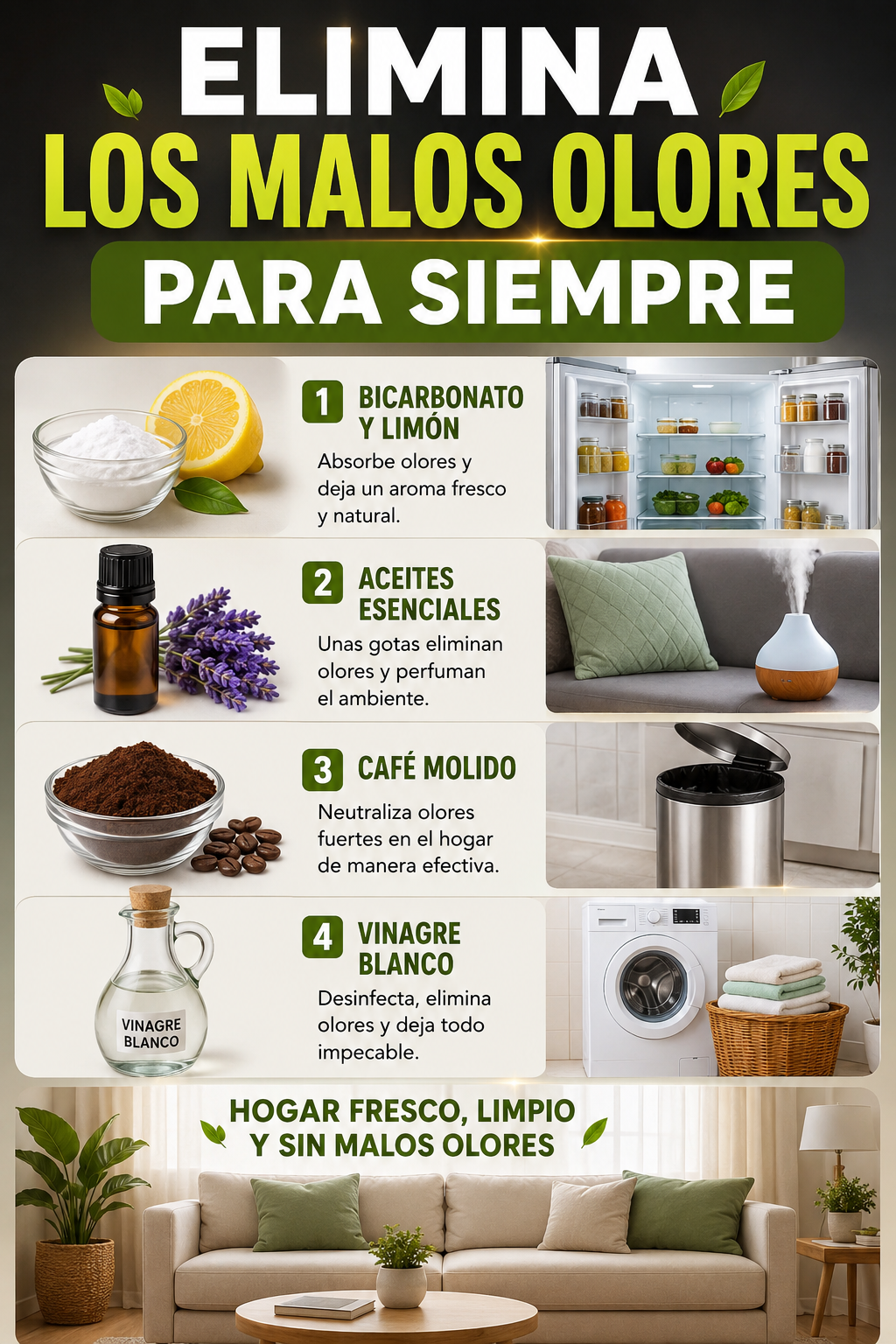 Elimina los malos olores para siempre