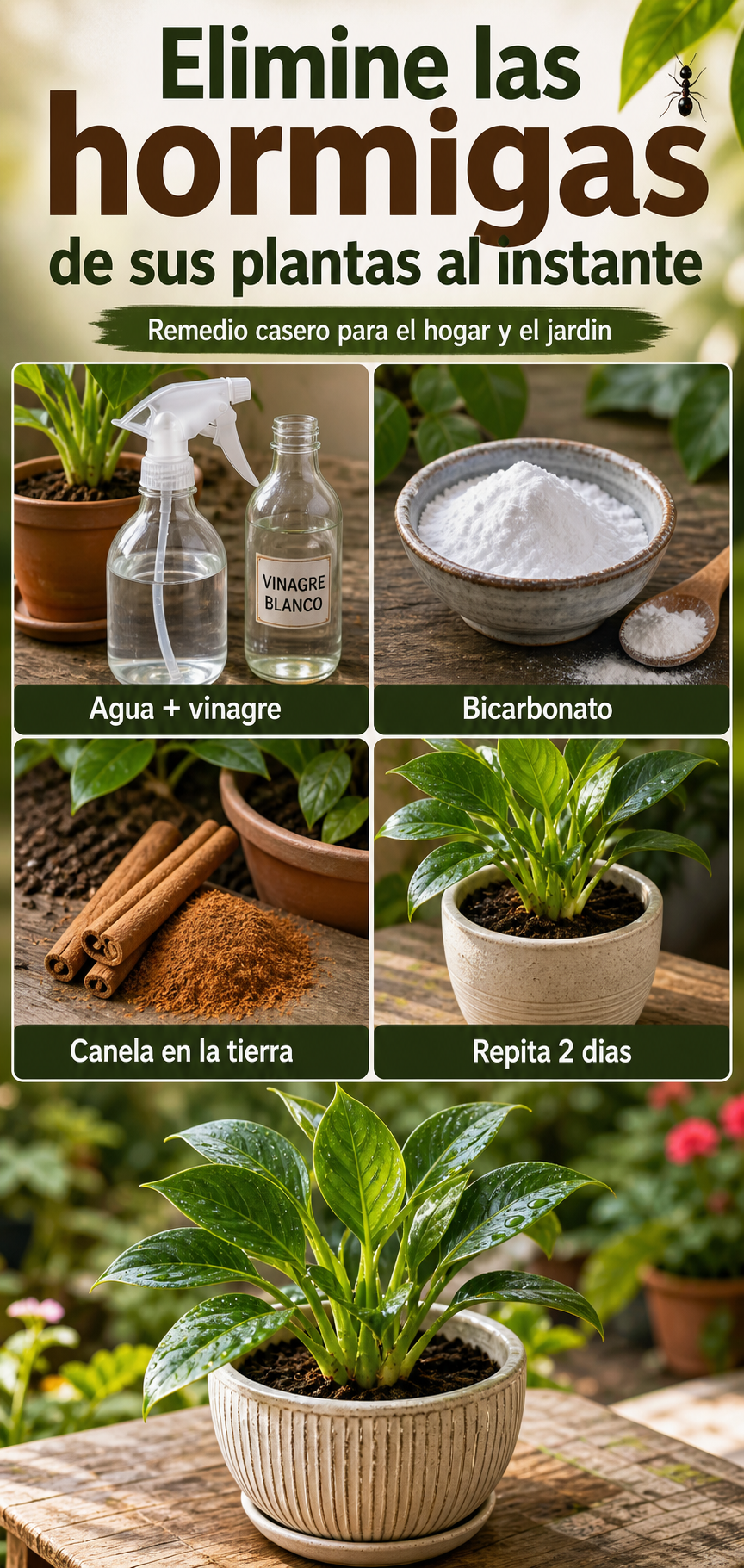 Elimine las hormigas de sus plantas al instante: remedio casero para el hogar y el jardín
