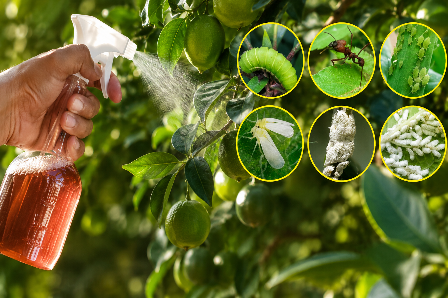 Esta Mezcla Casera Elimina Orugas, Hormigas y Moscas Blancas Sin Químicos