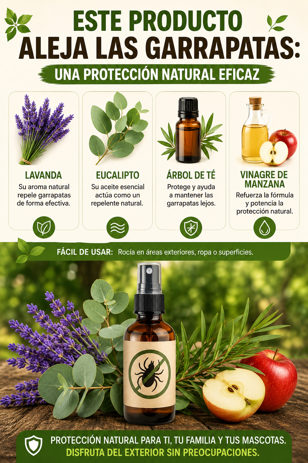 Este producto aleja las garrapatas: una protección natural eficaz