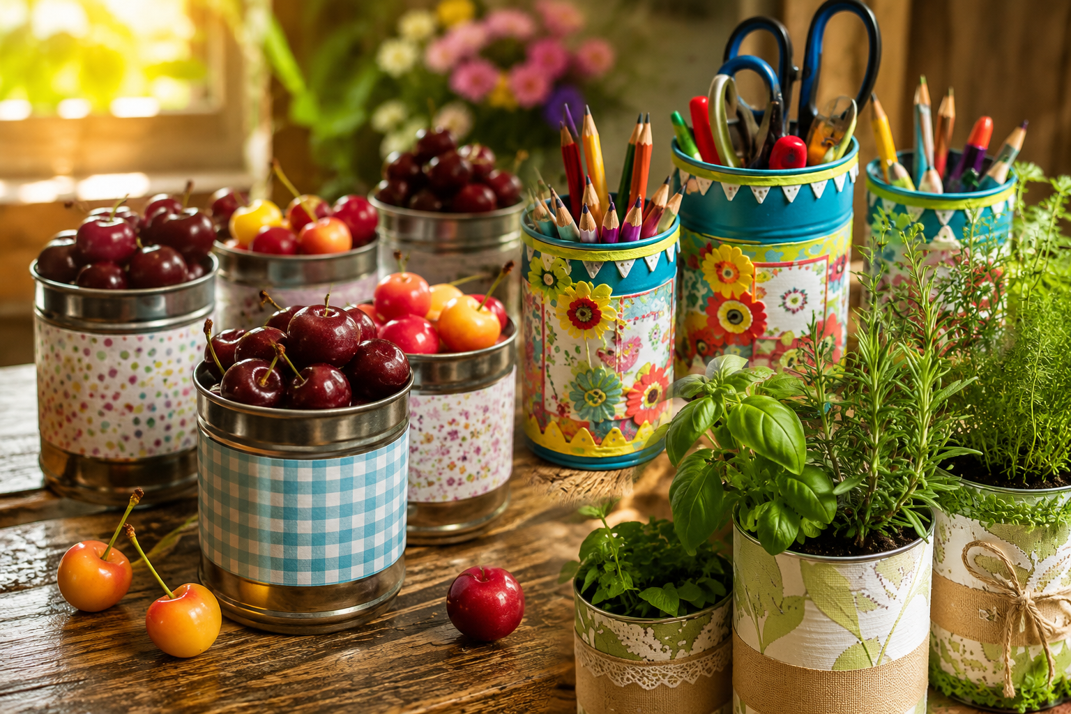 Latas: descubre cómo reciclarlas de forma creativa