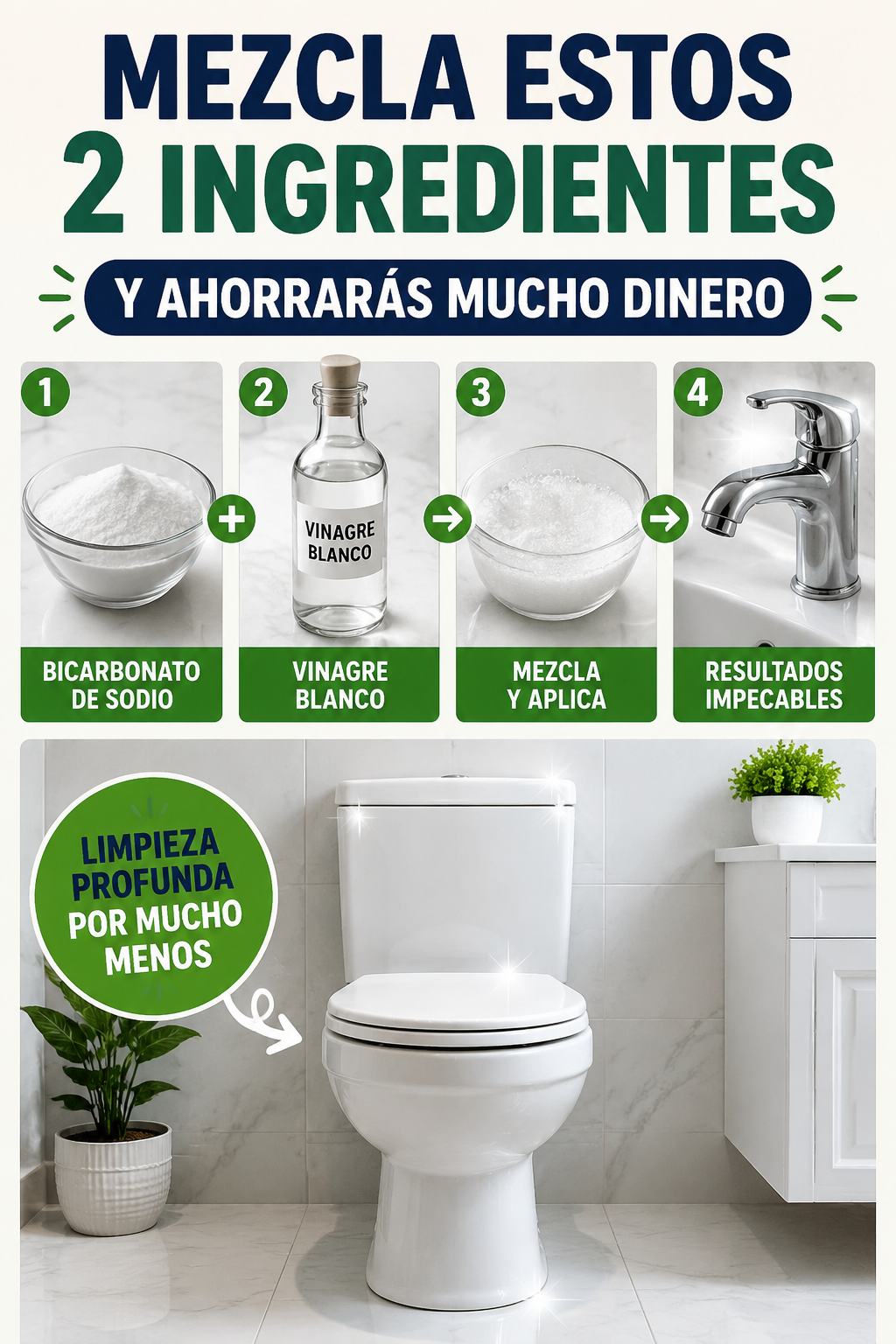 Mezcla estos 2 ingredientes y ahorrarás mucho dinero