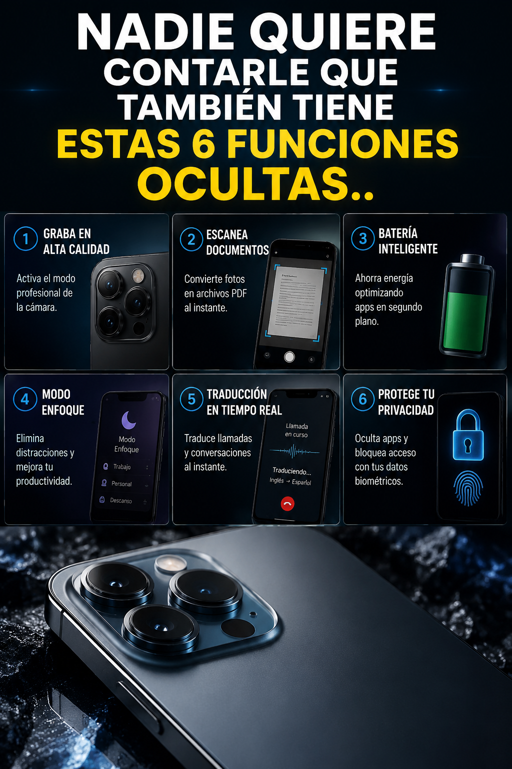 Nadie quiere contarle que también tiene estas 6 funciones ocultas.